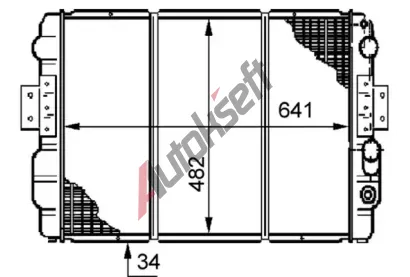 MAHLE Chladi vody MAO CR 633 000S, CR 633 000S