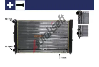 MAHLE Chladi vody MAO CR 647 000S, CR 647 000S