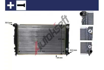 MAHLE Chladi vody MAO CR 648 000S, CR 648 000S