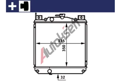 MAHLE Chladi vody MAO CR 655 000S, CR 655 000S