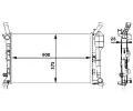 MAHLE Chladi vody MAO CR 660 000S, CR 660 000S