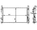 MAHLE Chladi vody MAO CR 661 000P, CR 661 000P