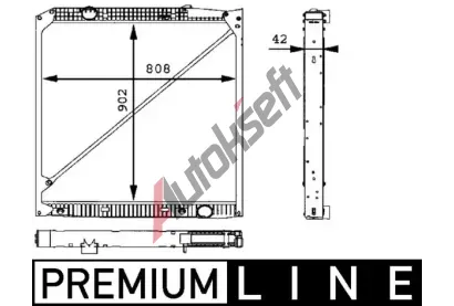 MAHLE Chladi vody MAO CR 669 000P, CR 669 000P