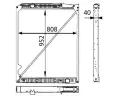 MAHLE Chladi vody MAO CR 670 000P, CR 670 000P