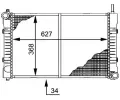MAHLE Chladi vody MAO CR 676 000P, CR 676 000P