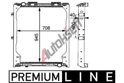 MAHLE Chladi vody MAO CR 685 000P, CR 685 000P