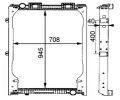 MAHLE Chladi vody MAO CR 685 000P, CR 685 000P