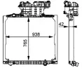 MAHLE Chladi vody MAO CR 702 000P, 70823005AP