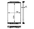 MAHLE Chladi vody MAO CR 705 000P, CR 705 000P