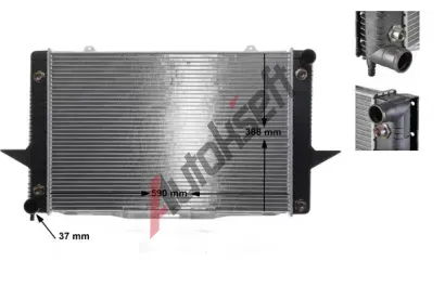 MAHLE Chladi vody MAO CR 764 000S, CR 764 000S