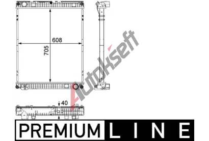 MAHLE Chladi� vody MAO CR 784 000P, CR 784 000P