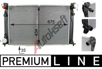 MAHLE Chladič vody MAO CR 79 000P, CR 79 000P MAHLE Chladič vody MAO CR 79 000P, CR 79 000P