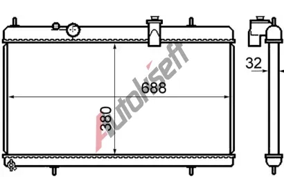 MAHLE Chladi vody MAO CR 801 000S, CR 801 000S