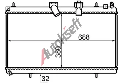 MAHLE Chladi vody MAO CR 802 000S, CR 802 000S