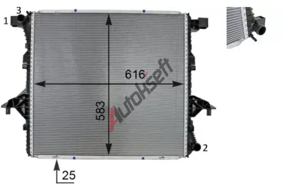 MAHLE Chladi� vody MAO CR 81 000S, CR 81 000S