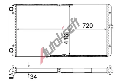 MAHLE Chladi vody MAO CR 829 000S, CR 829 000S