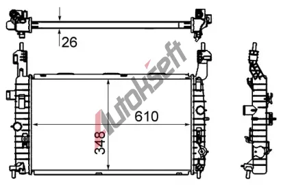 MAHLE Chladi vody MAO CR 833 000S, CR 833 000S
