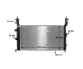 MAHLE Chladi vody MAO CR 833 000S, CR 833 000S