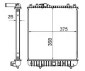 Chladi vody MAHLE ‐ MAO CR 836 000S