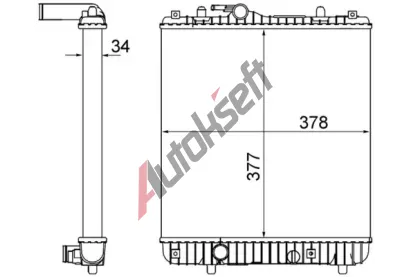 MAHLE Chladi vody MAO CR 837 001S, CR 837 001S