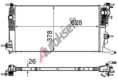 MAHLE Chladi vody MAO CR 840 000S, CR 840 000S