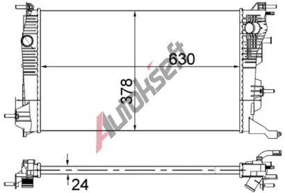 MAHLE Chladi vody MAO CR 840 001S, CR 840 001S