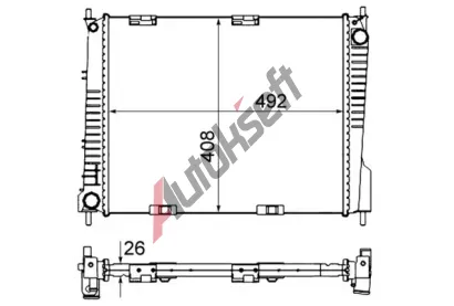 MAHLE Chladi vody MAO CR 841 000S, CR 841 000S