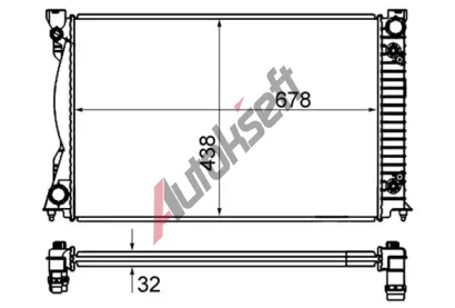 MAHLE Chladi vody MAO CR 842 000S, CR 842 000S
