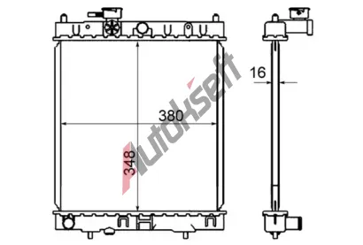 MAHLE Chladi� vody MAO CR 844 000S, CR 844 000S