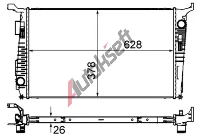 MAHLE Chladi vody MAO CR 845 000S, CR 845 000S