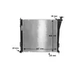 MAHLE Chladi vody MAO CR 848 000S, CR 848 000S