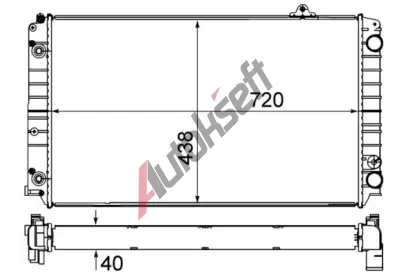 MAHLE Chladi vody MAO CR 853 000S, CR 853 000S