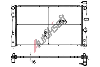 MAHLE Chladi� vody MAO CR 858 000S, CR 858 000S