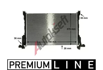 MAHLE Chladi vody MAO CR 86 000P, CR 86 000P