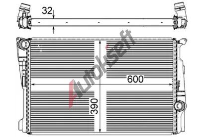 MAHLE Chladič vody MAO CR 876 000P, CR 876 000P MAHLE Chladič vody MAO CR 876 000P, CR 876 000P