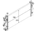 MAHLE Chladi vody MAO CR 880 000P, CR 880 000P