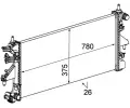 MAHLE Chladi vody MAO CR 885 000P, CR 885 000P