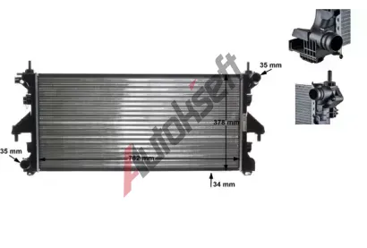 MAHLE Chladi vody MAO CR 886 000S, CR 886 000S