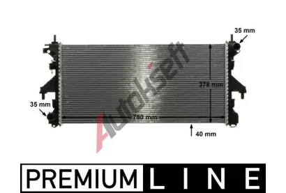 MAHLE Chladi vody MAO CR 887 000P, CR 887 000P