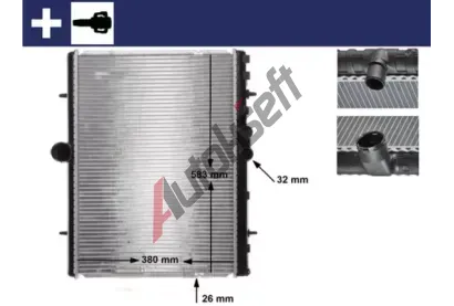 MAHLE Chladi vody MAO CR 889 000S, CR 889 000S
