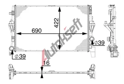 MAHLE Chladi vody MAO CR 902 000P, CR 902 000P