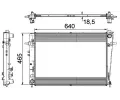 MAHLE Chladi vody MAO CR 909 000P, CR 909 000P