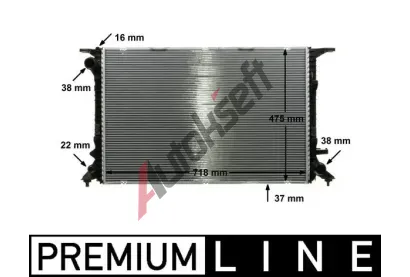 MAHLE Chladi vody MAO CR 911 000P, CR 911 000P