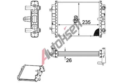 MAHLE Chladi vody MAO CR 913 000P, CR 913 000P