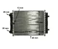 MAHLE Chladi vody MAO CR 913 000P, CR 913 000P