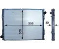 MAHLE Chladi vody MAO CR 916 000P, CR 916 000P