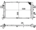 MAHLE Chladi vody MAO CR 920 000P, CR 920 000P