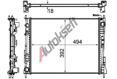 MAHLE Chladi vody MAO CR 924 000S, CR 924 000S