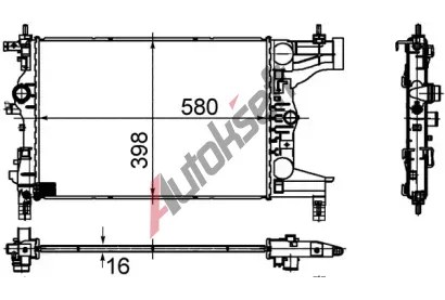MAHLE Chladi vody MAO CR 945 000S, CR 945 000S