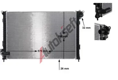 MAHLE Chladi vody MAO CR 983 000S, CR 983 000S